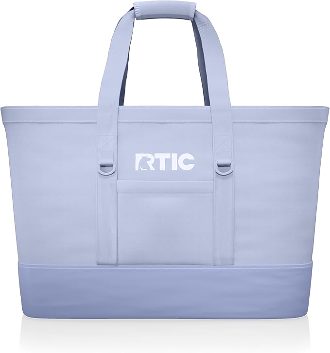 RTIC Everyday Insulated Tote Bag, Large Reusable Thermal Cooler with Zippered Top for Beach, Grocery, Shopping, 35 L Capacity