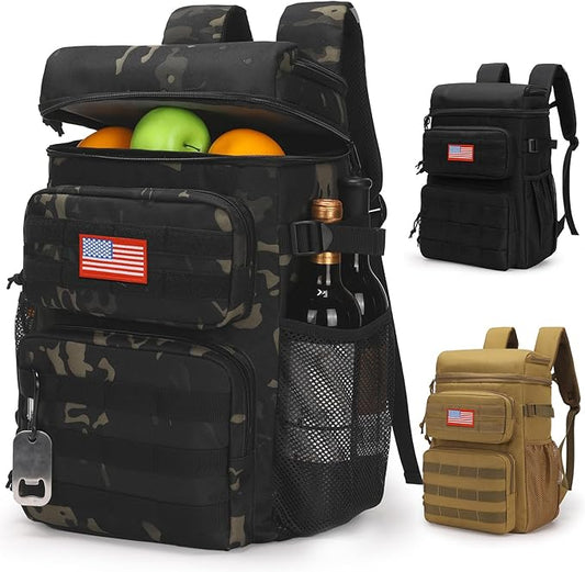 Tactical Backpack Cooler,Soft Lightweight Leakproof Cooler Backpack,Insulated Cooler Bag,Portable Soft Cooler Bag Waterpro...