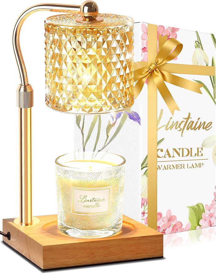 Linstaine Candle Warmer Lamp with Timer Dimmer Adjustable Height, Mothers Day Gifts for Mom, Birthday Gifts for Women, Hou...