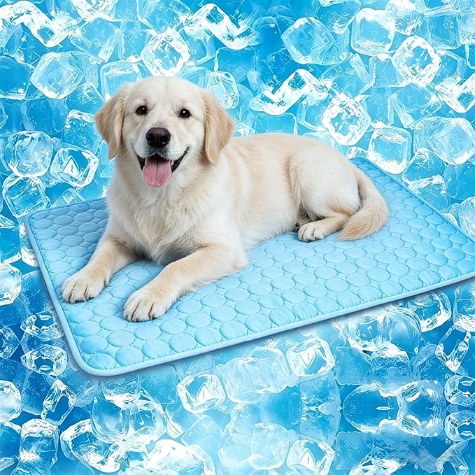 dgdgbaby 2026 Upgraded Dog Cooling Mat Large Cooling Pad-Q-Max>0.4 Summer Pet Bed for Dogs Cats Kennel Pad with Chill Cool...
