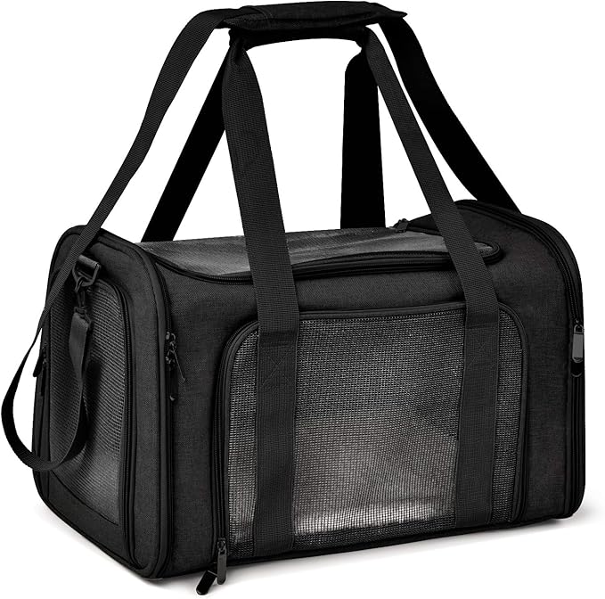 Henkelion Cat Carriers Dog Carrier Pet Carrier for Small / Medium Cats Dogs Puppies (Up To 15lbs), TSA Airline Approved Sm...