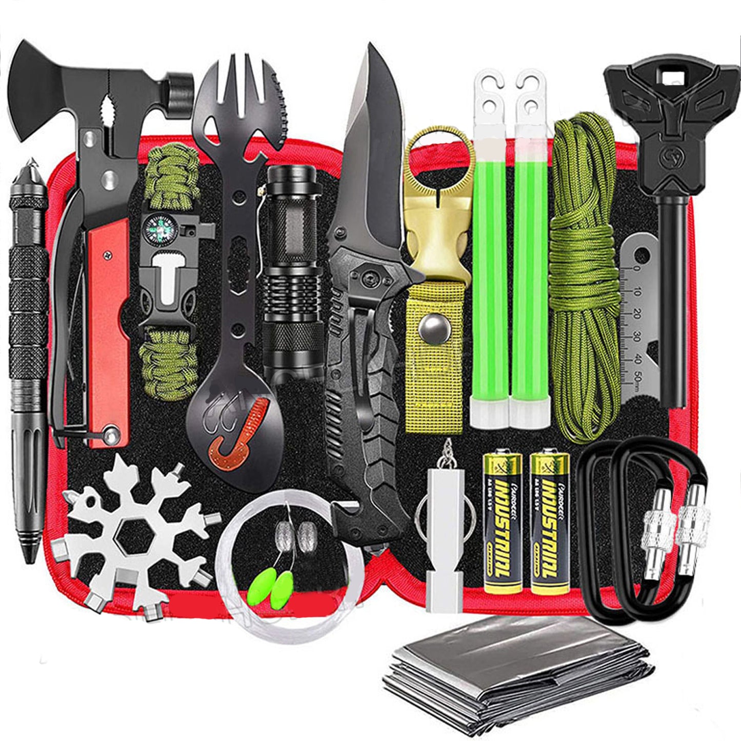 32 In 1 Emergency Survival Equipment Kit Camping SOS Tool Sports Tactical Hiking