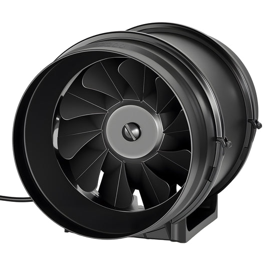 8" Inline Duct Fan, 720 CFM Ventilation Exhaust Fan Quiet AC Motor For Heating Cooling Booster, Grow Tents, Hydroponics