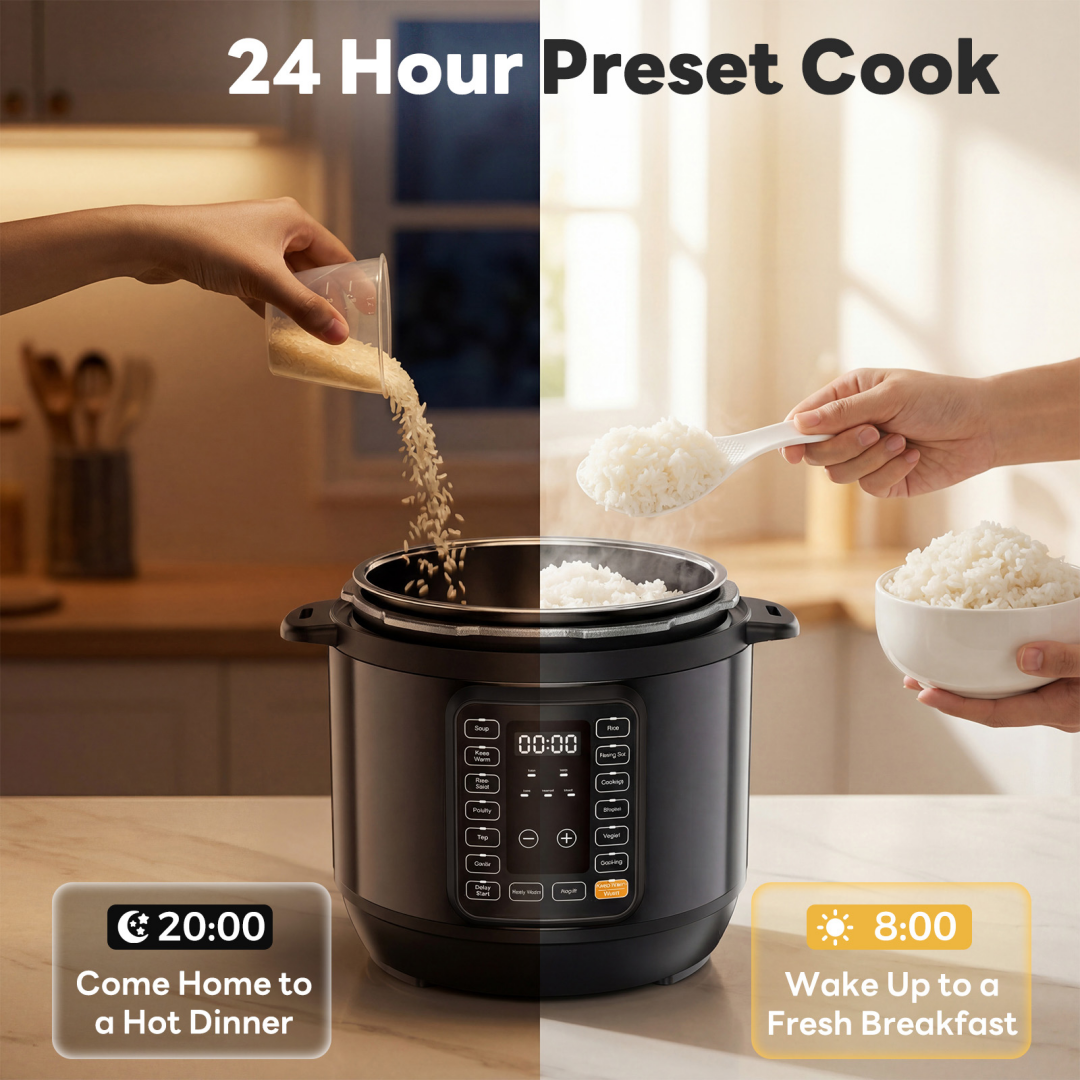 Electric Pressure Cooker, Multi-functional Kitchen Appliance, Instant Heating Multi-functional Cookingware, Stainless Steel Cookingware