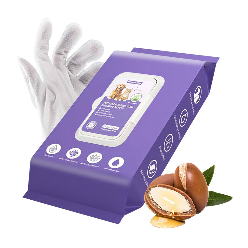 Pet Supplies Pet No-rinse Wet Wipes Gloves