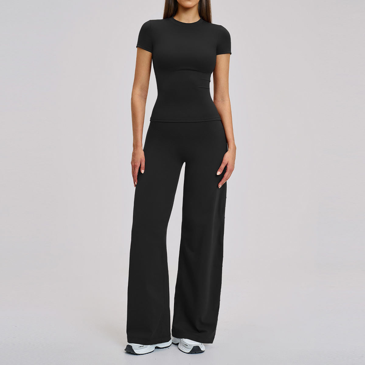 Casual High-Waisted Tight-Fit Sports Fitness Set