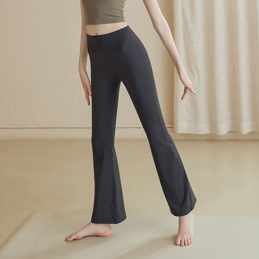 High-waisted Butt-lifting Slightly Flared Yoga Pants For Women