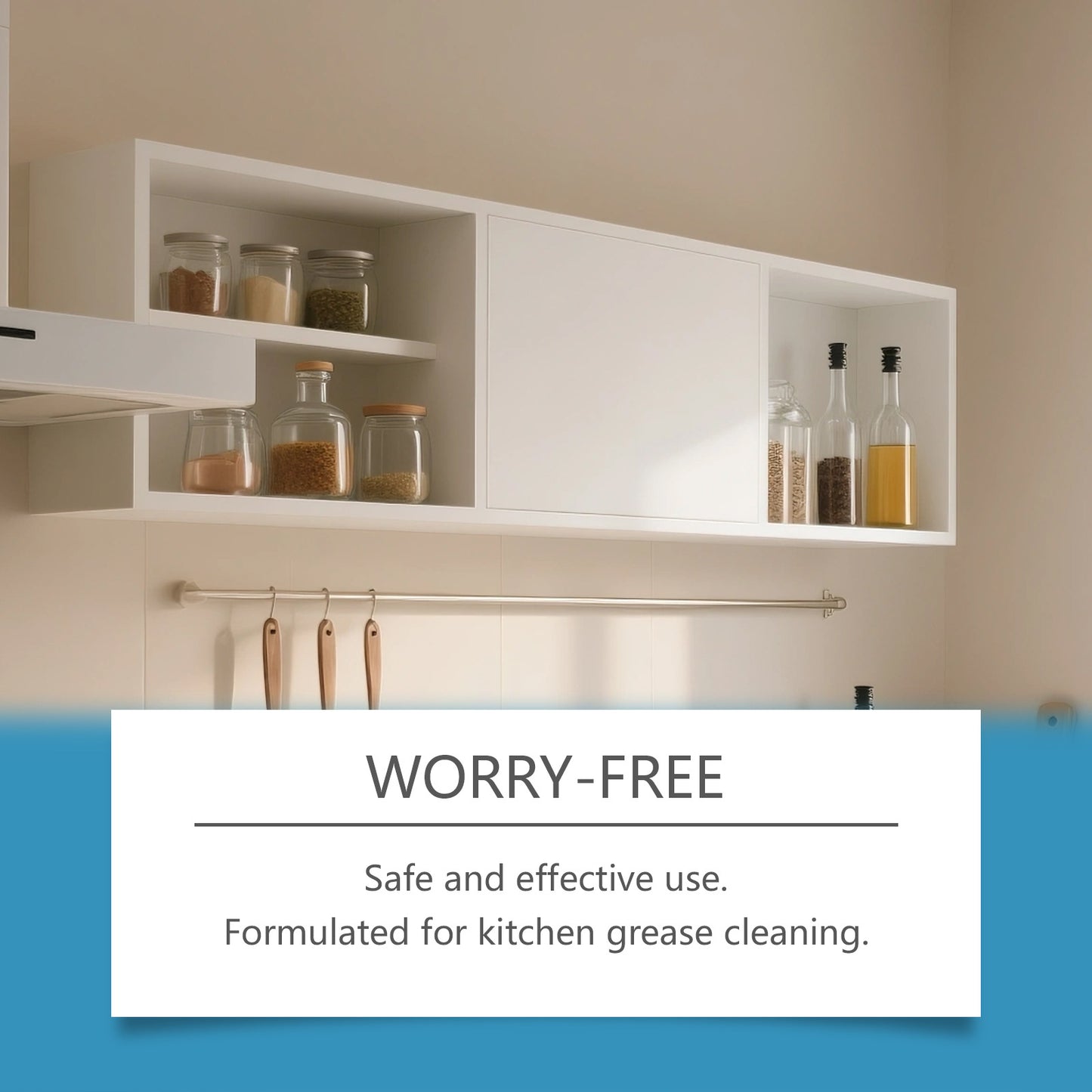 HOMEXA Kitchen Cabinet Cleaner Cross-border Preferred- Daily Cleaning For Kitchen Countertops And Cabinets, Removing Grease And Stains