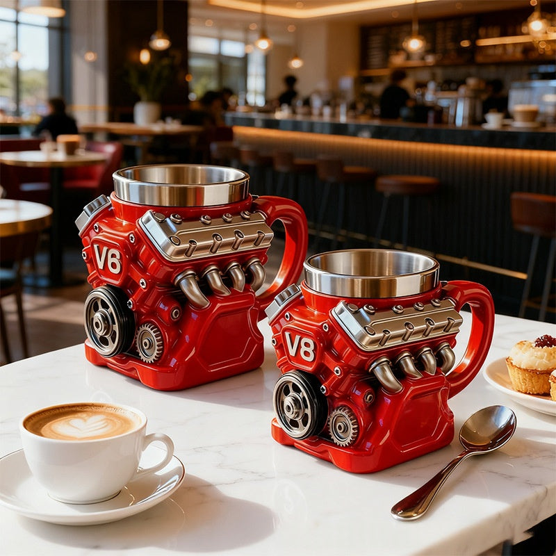 New Engine Resin Cup Engine Ornament High-end Personalized Craftwork