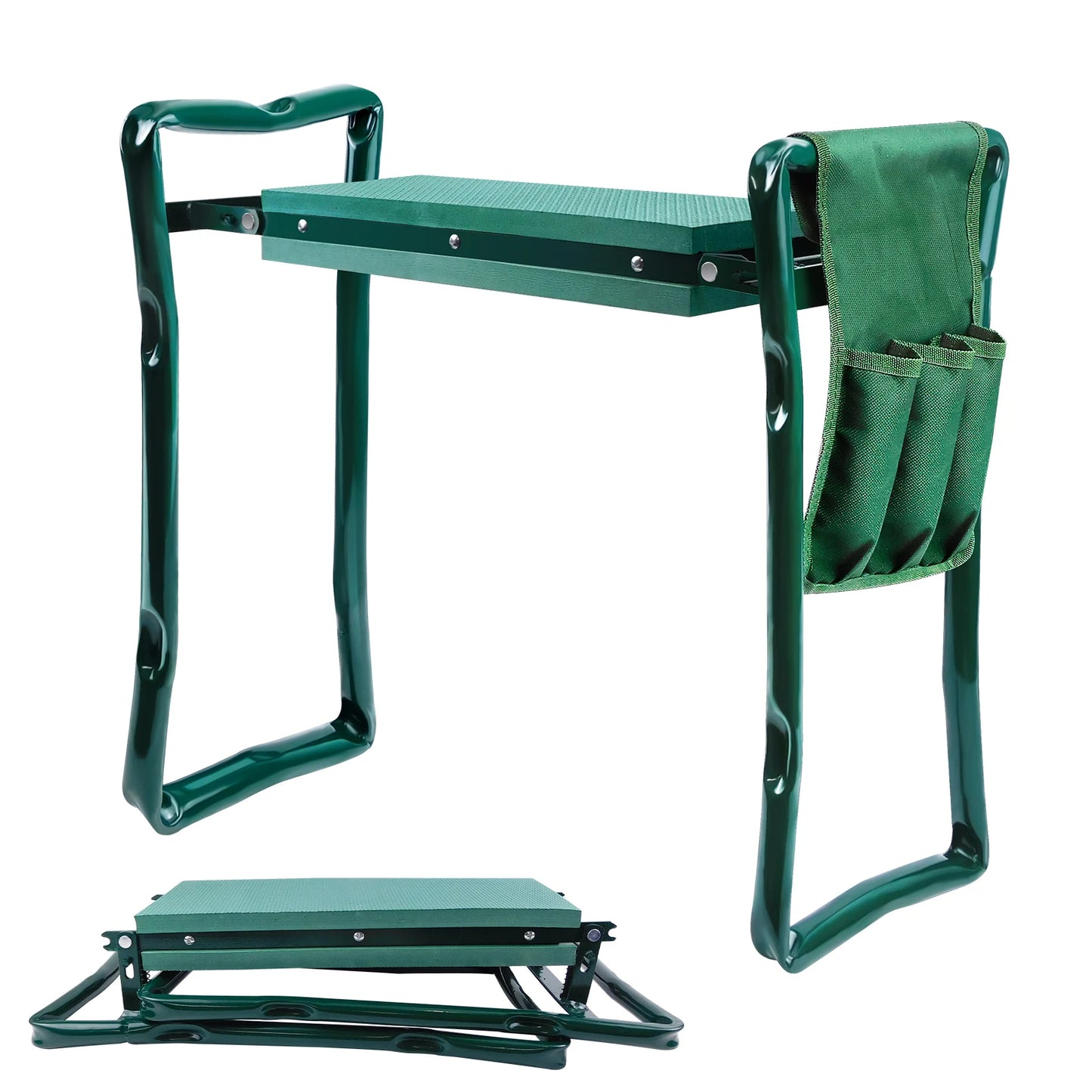 2-In-1Garden Kneeler And Seat,Wide Soft Knee Pads, Heavy-Duty Foldable Gardening Bench Chair ,Gardening Gifts For Friends,Family