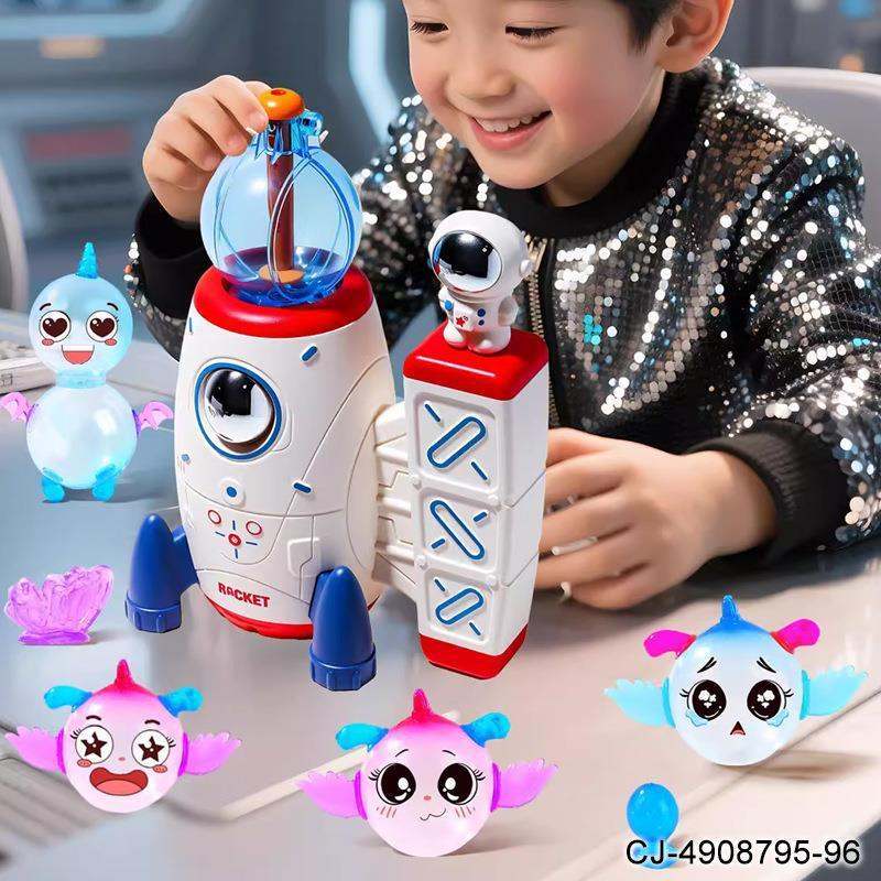Space Rocket Magic Ball Inflator Children's Educational Toys