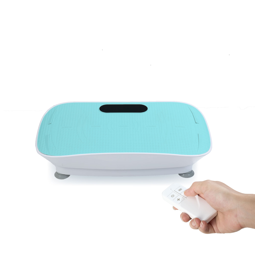 Silent Vibration Platform Crazy Fitness Massage 10-Frequency Weight Loss & Fat Burner Body Shaking Machine For Unisex Blue