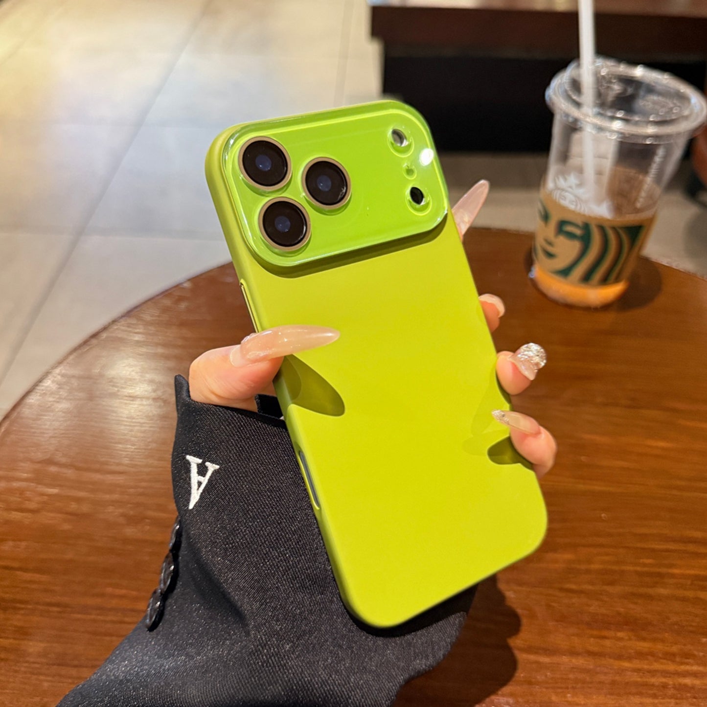 New Matte Solid-color Skin-feel Crystal Full-body Lens-protecting Phone Case