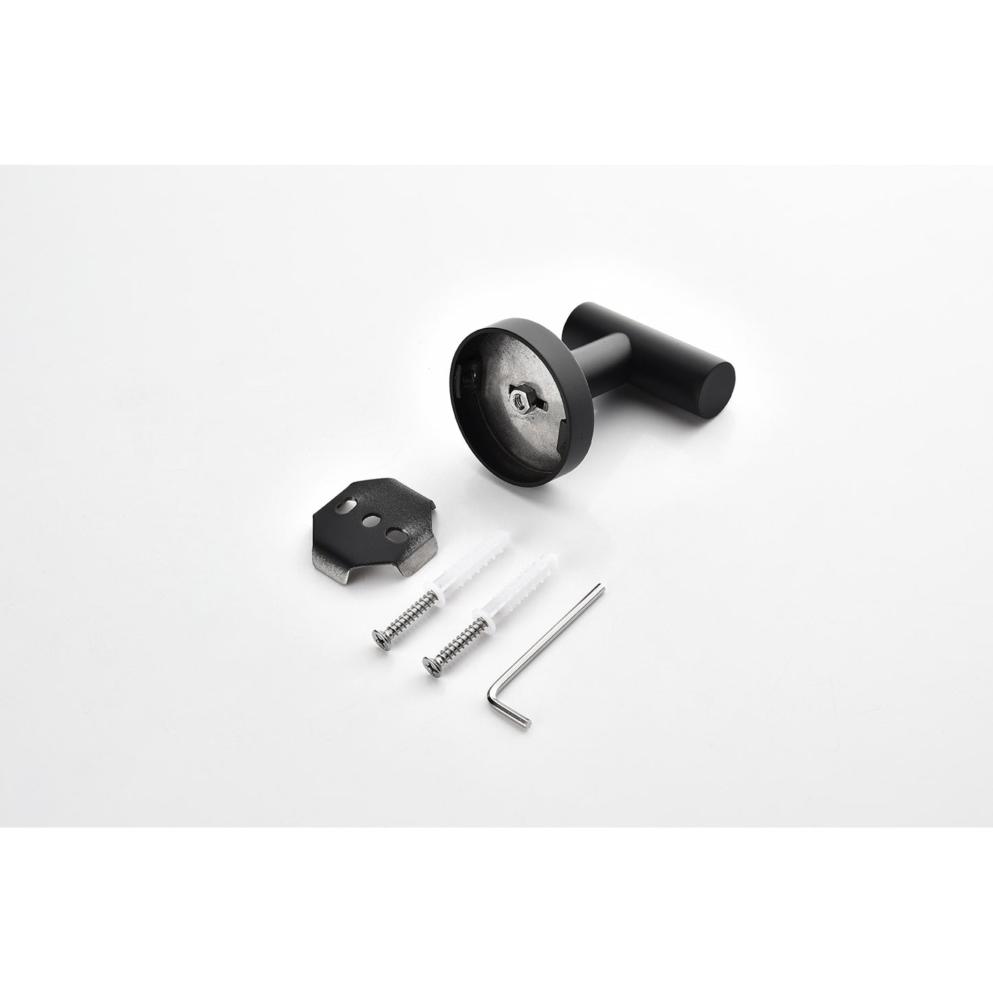 3-Pieces Bathroom Hardware Accessories Set - Towel Bar, Toilet Paper Holder, Robe Towel Hooks