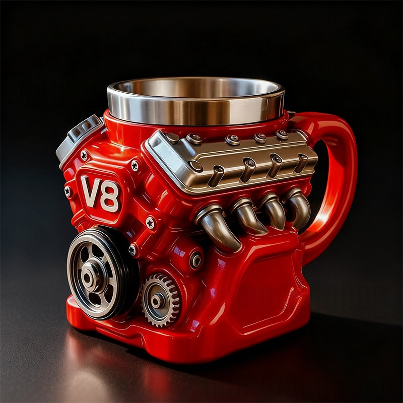 New Engine Resin Cup Engine Ornament High-end Personalized Craftwork