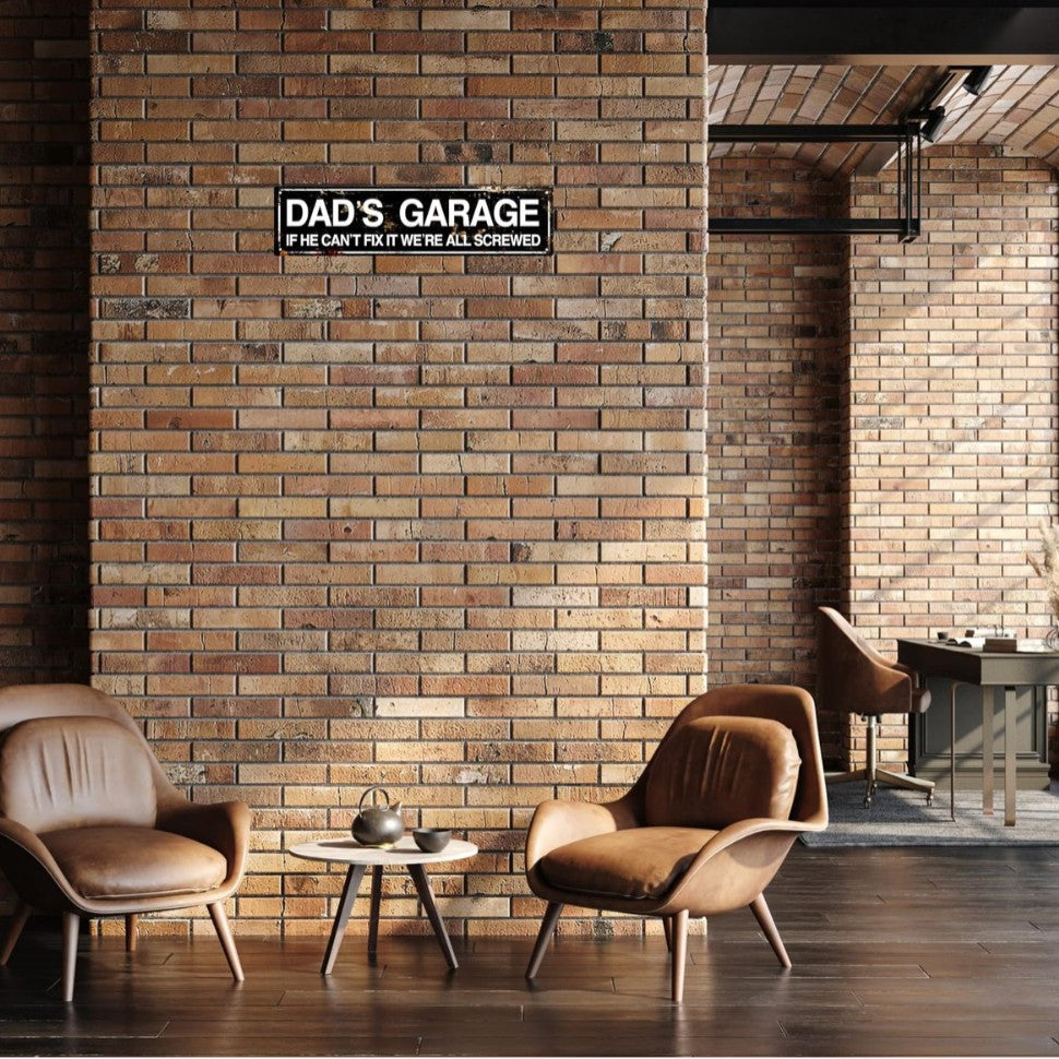 Creative Home Decor Tin Sign For Dads Garage