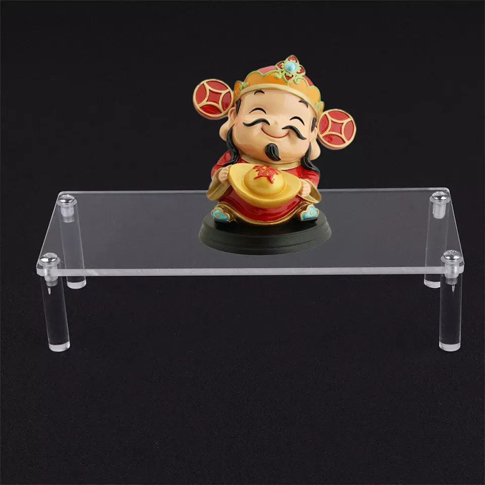 Transparent Acrylic Riser Removable Rack Display Shelf For Toys Figures