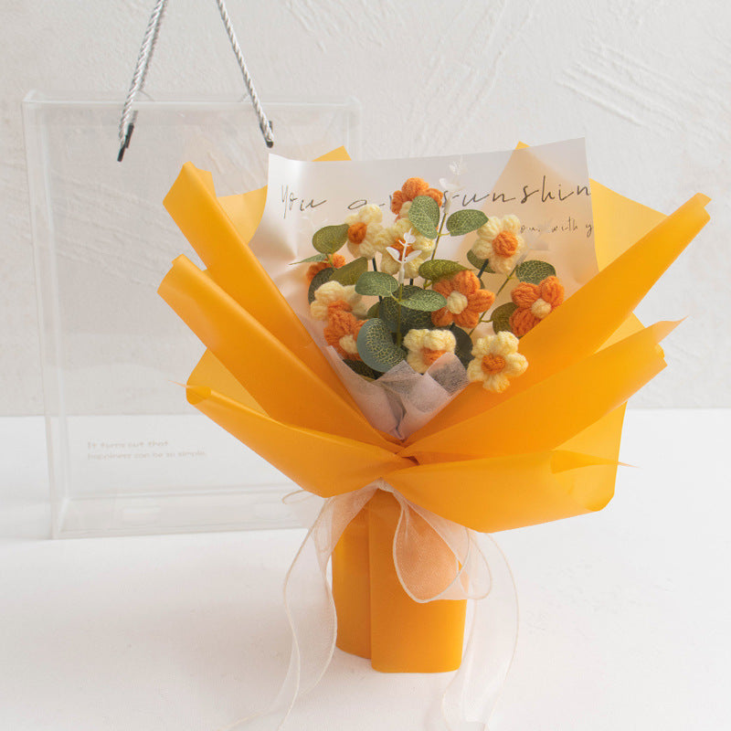 Cross-border Best-selling Hand-crocheted Yarn Bouquet