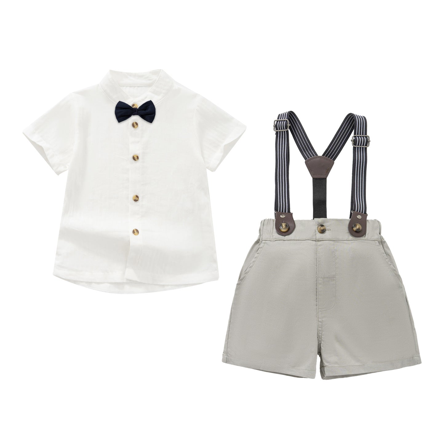 Korean-style Suspender Pants Set For Boys