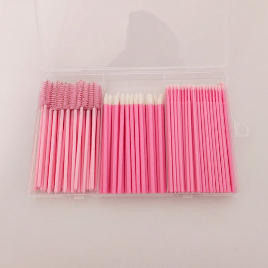 Beauty Tool Set Cleansing Sticks Disposable Lip Brushes And Nano Cotton Swabs