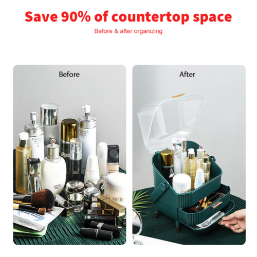 Cosmetic Makeup Organiser Case Box Beauty Skin Care Jewellery Storage Dustproof