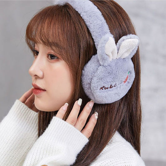 Rabbit Ear Earmuffs For Winter Warmth, Korean Style For Women
