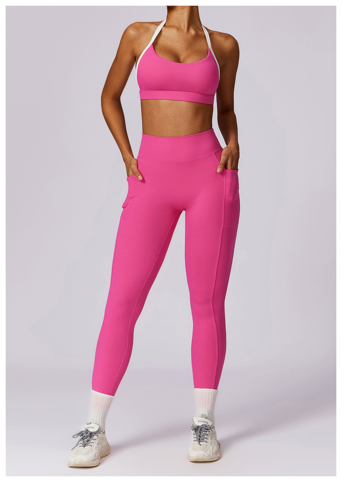 Halter Shockproof Beauty Back Yoga Bra