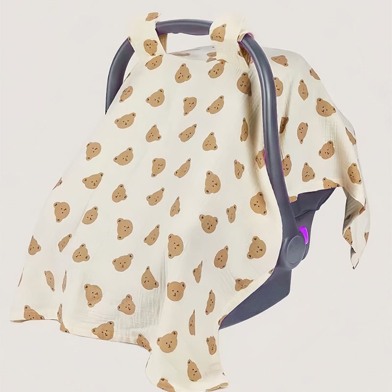Multi-functional Feeding And Nursing Scarf Car Seat Sunshade Cover