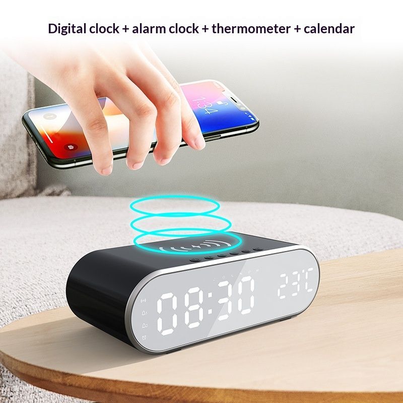 Smart 3-in-1 Alarm Clock With Wireless Charging