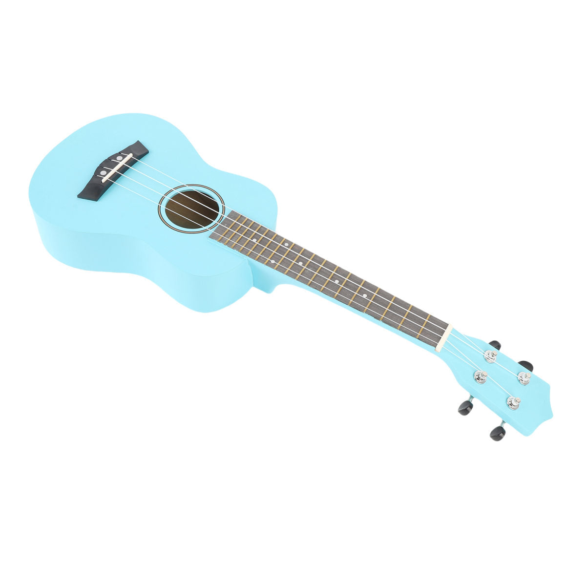 61cm Ukulele Starter Kit Basswood Ukulele For Beginner With Digital Tuner Tone Changing Clamp Strap Nylon String Picks