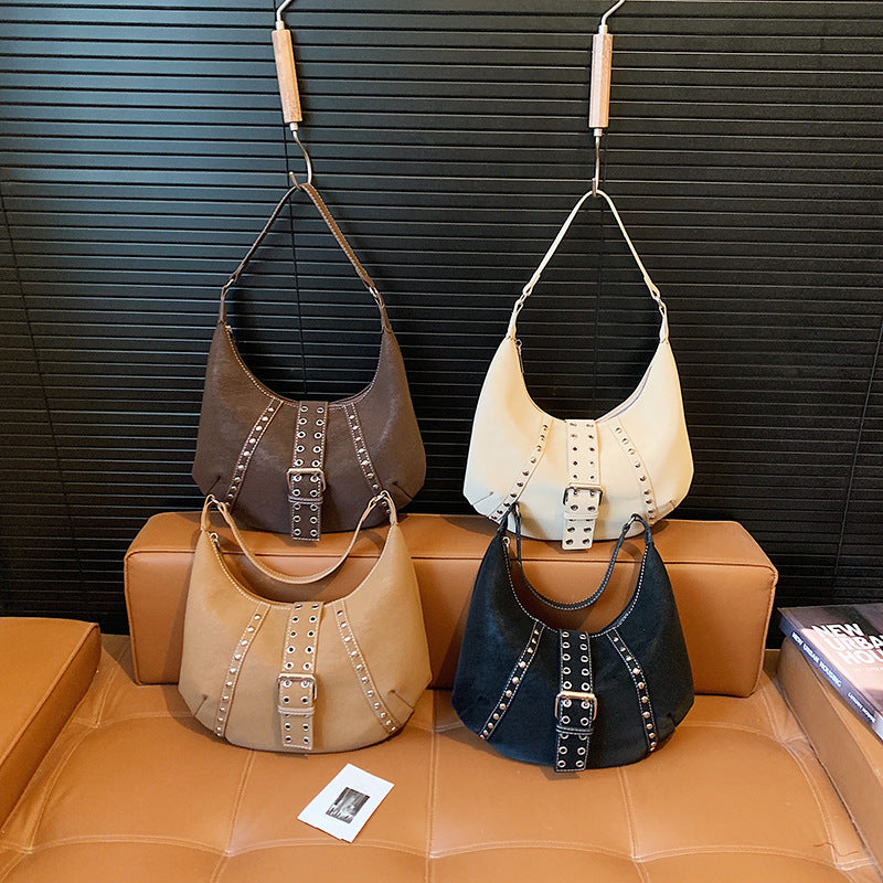 Office Worker Commute Fashion Shoulder Under-Arm Crossbody Dumpling Bag