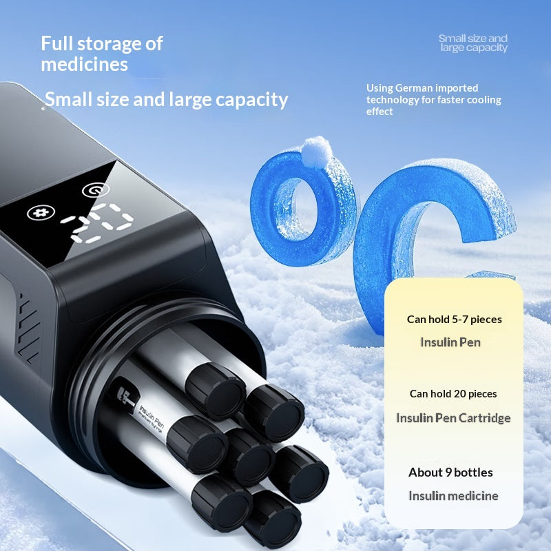 Insulin Refrigeration Cup Portable Cooling Box Rechargeable Mini Fridge Dedicated To Medications