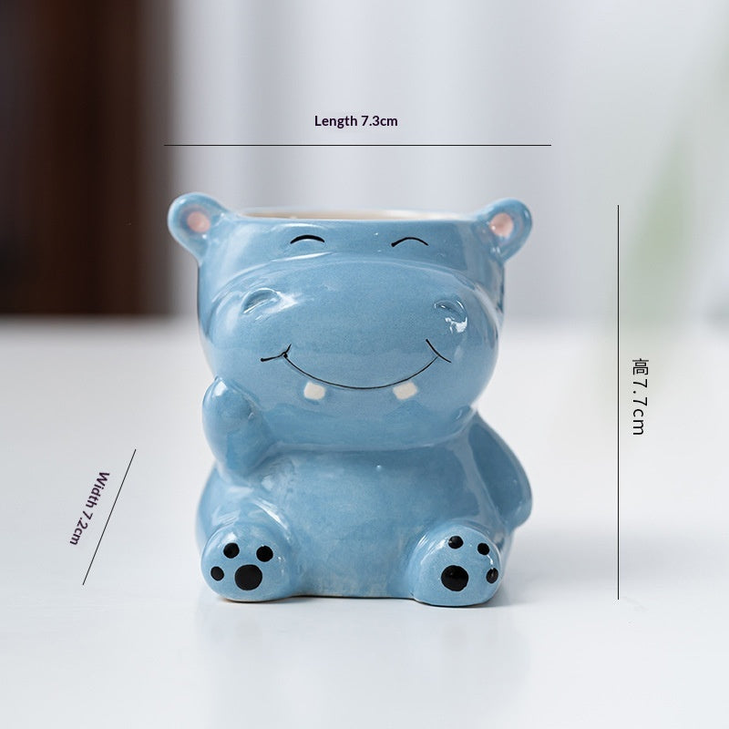 Cartoon Succulent Flower Pot Creative Home Gardening Planter