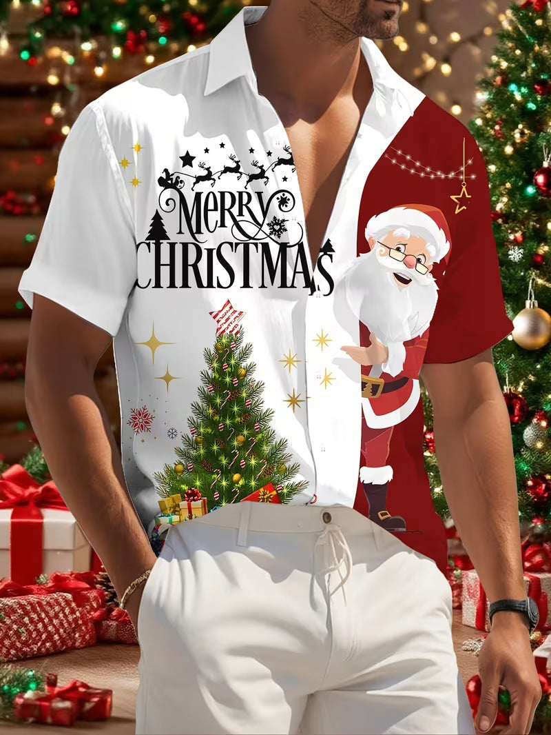 New 3D Digital-Print Christmas Shirt