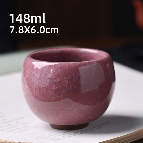 Ice Flower Dragon Egg Tea Bowl Always-standing Cup Anti-scald Ceramic Cooling Cup