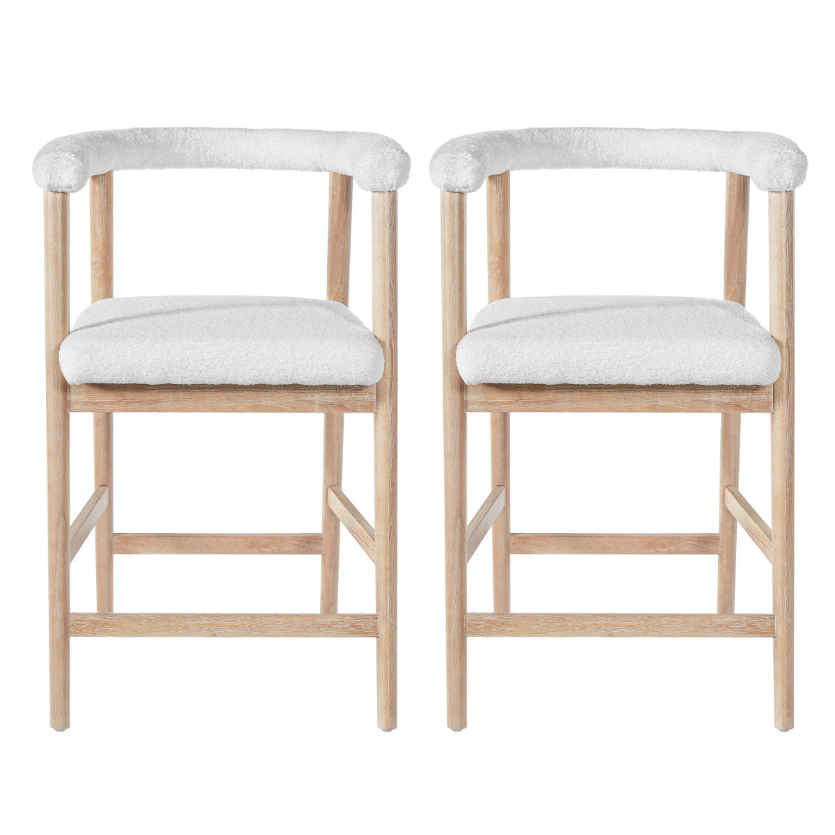 25  Seat Height  Bar Stools With Back,  Comfortable Counter Stools For Kitchen Island Dining Room, Set Of 2