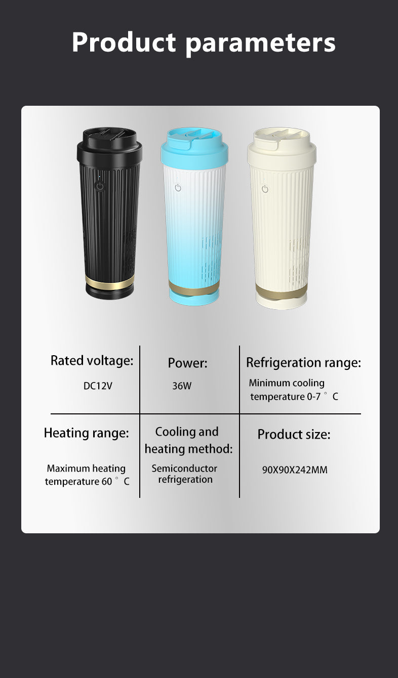 Car-mounted Office-use Smart Advanced Heating And Cooling Cup For Household Use