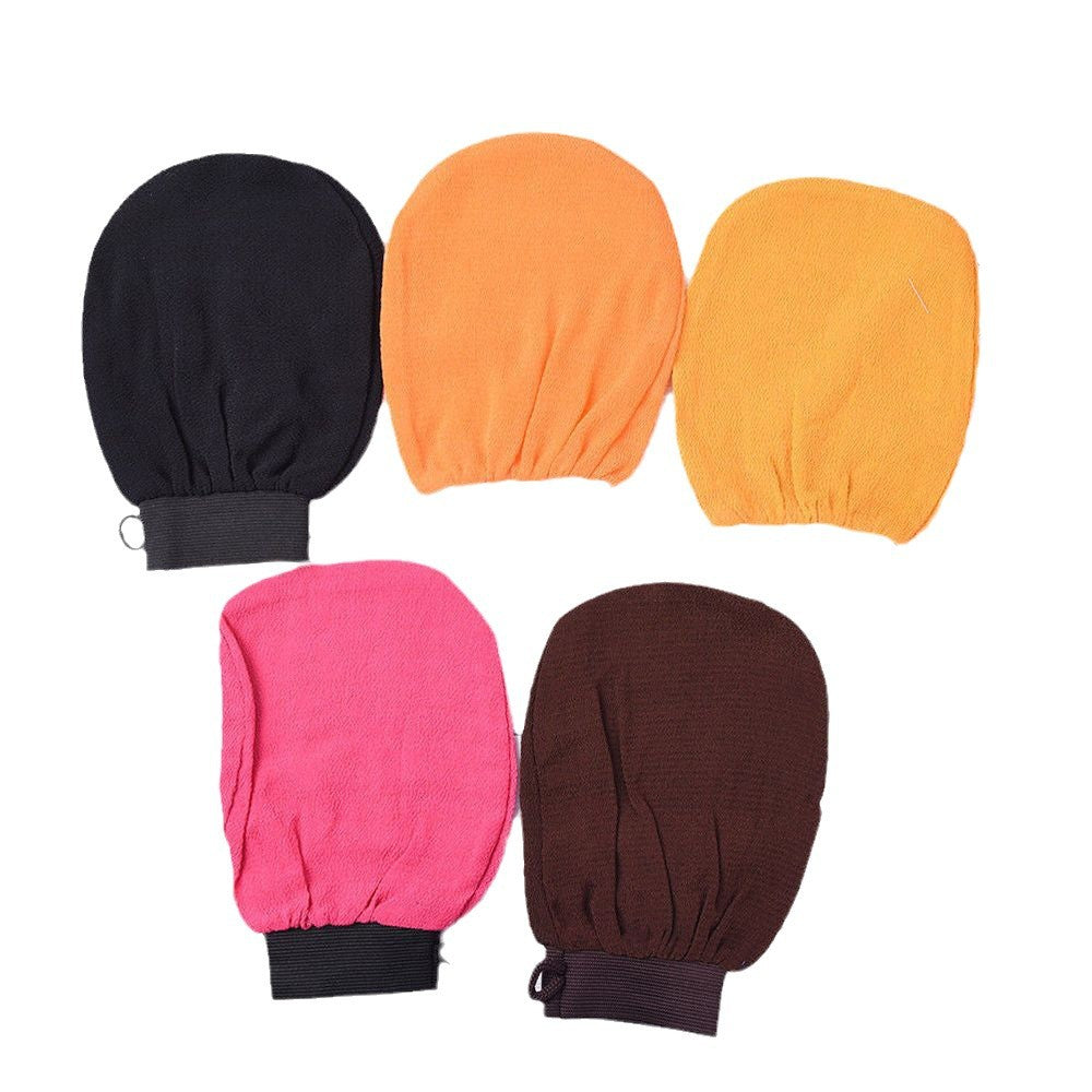 Artificial Silk Rubbing Dead Skin Cutin Massage Bath Gloves Rubbing