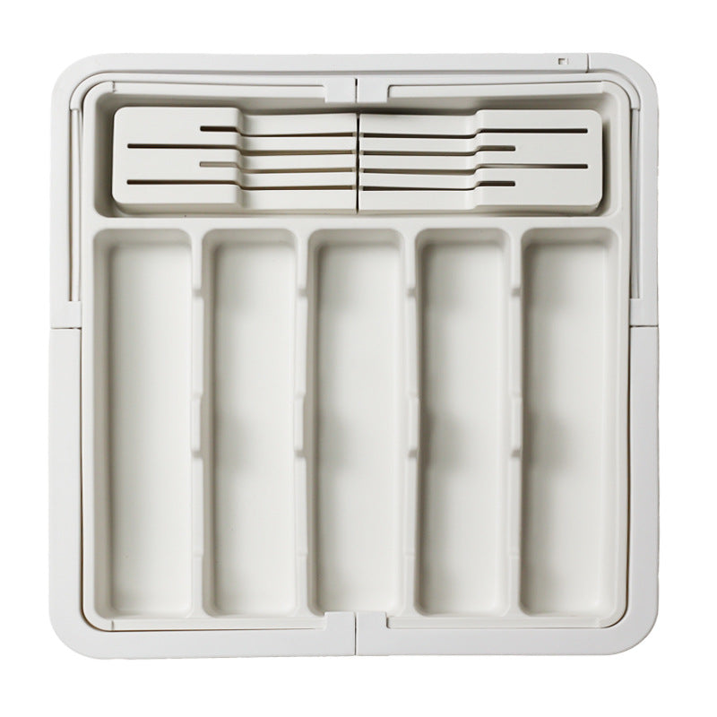 Kitchen Cutlery Compartment Storage Box