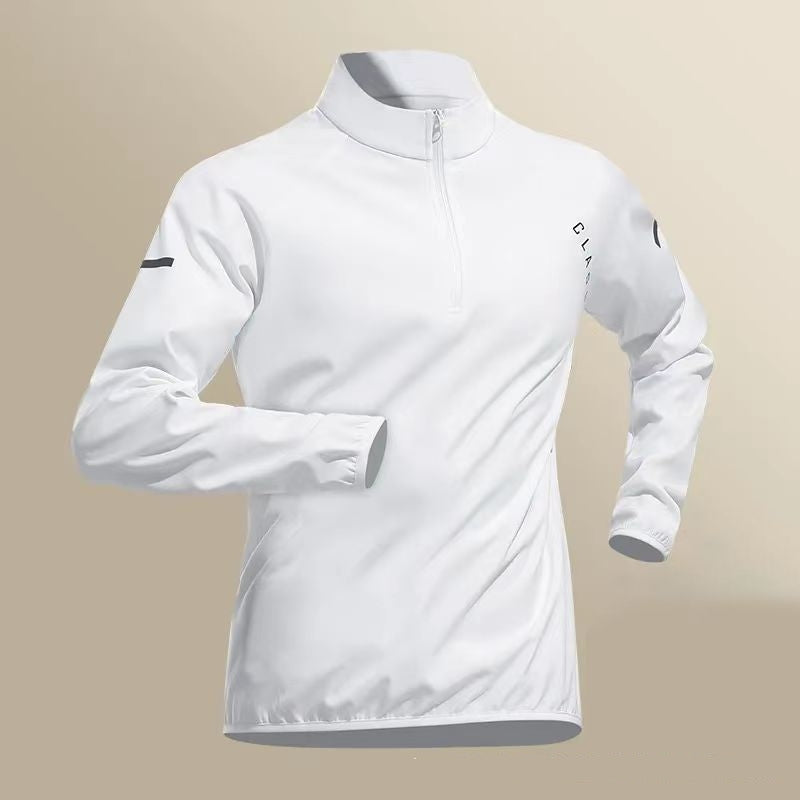 Fitness Set Men's Ice Silk Quick-dry Summer Sportswear Short Sleeve