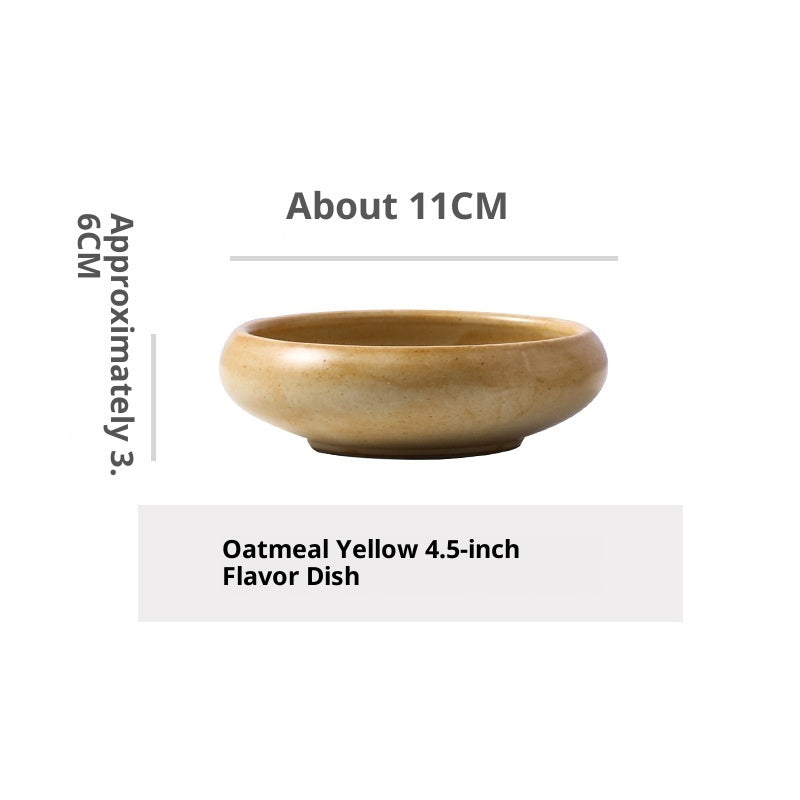 Snack Dish Personal Household Restaurant Seasoning Dish Saucer Dish Rice Bowl