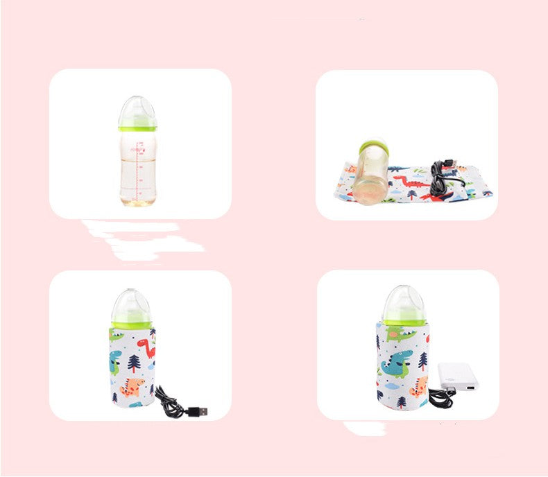 Baby Baby Bottle Insulation Cover USB Portable Thermal Bag Thickened Feeding Bottle Cover