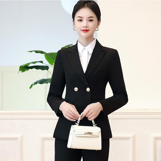 Womens Formal Suit Korean-Style Slim-Fit Casual Blazer With A High-End Professional Finish