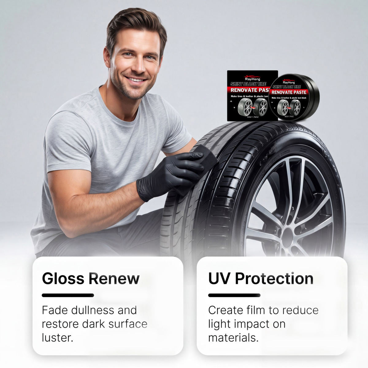 Tire-care Brightening Black Tire Polishing Cream