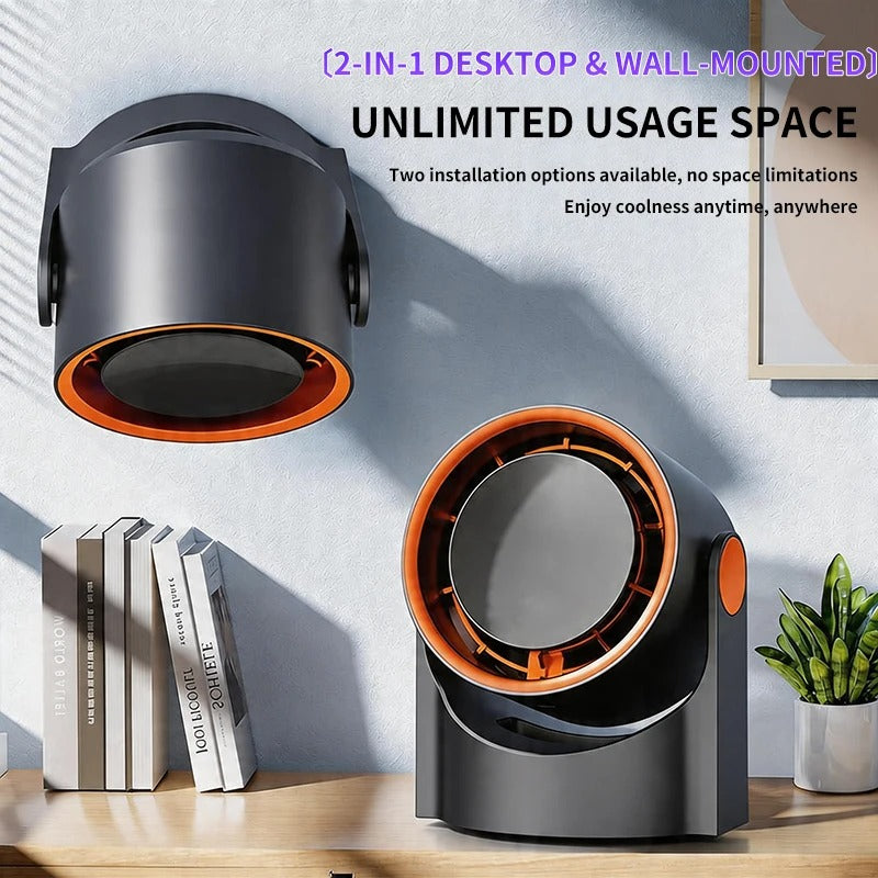 Desktop Wall Mounted Multi Purpose Small Fan Plug-in Type 1 Charging Type 1o0 Digital Display Small Fan