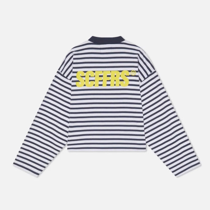 Striped Style Long-sleeve Best-selling Casual T-shirt Top