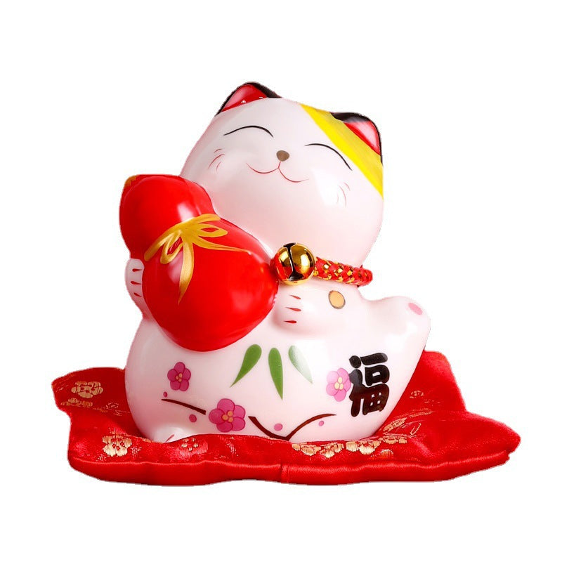 Creative Home Decor Ceramic Lucky Cat Ornament