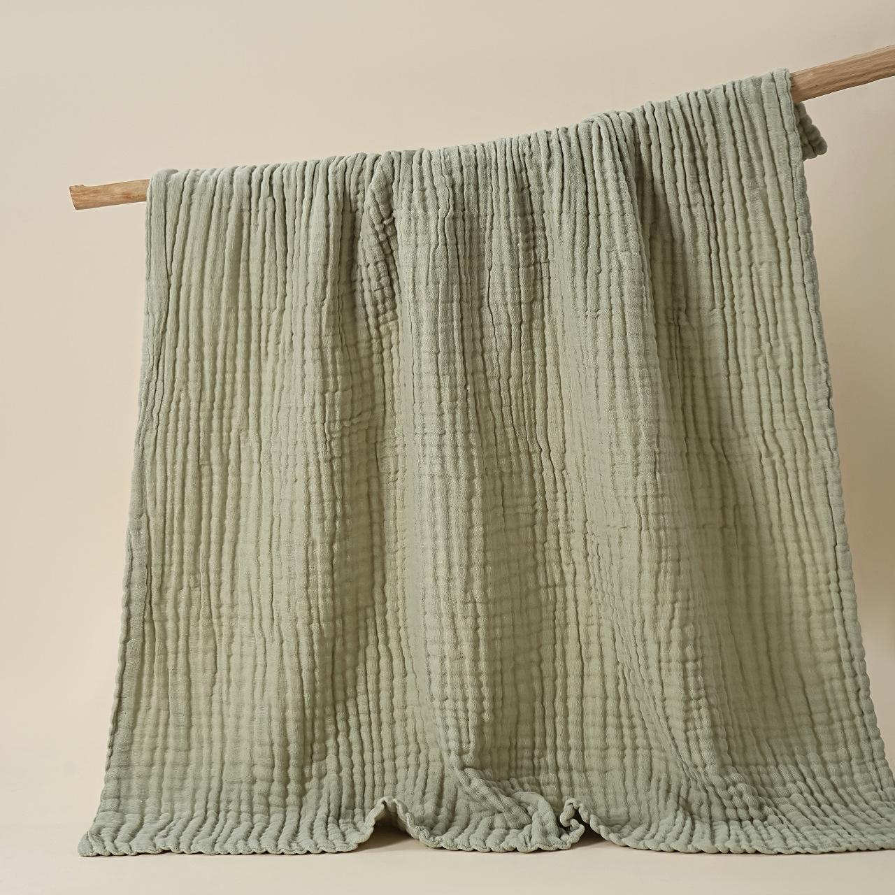 Childrens Plain Six-Layer Gauze Bath Towel