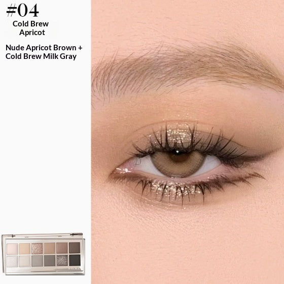 Yeose Eye Shadow 12 Colors Everyday Natural Makeup Earthy Multi-Color Palette
