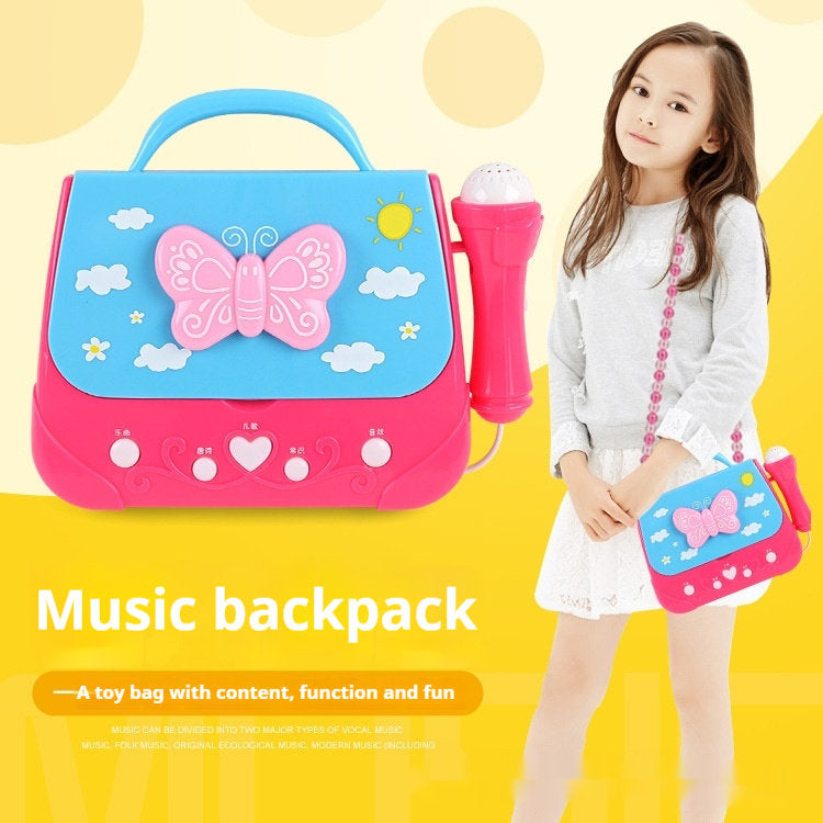 Music Backpack Belt Microphone Children's Musical Instrument Educational Toys
